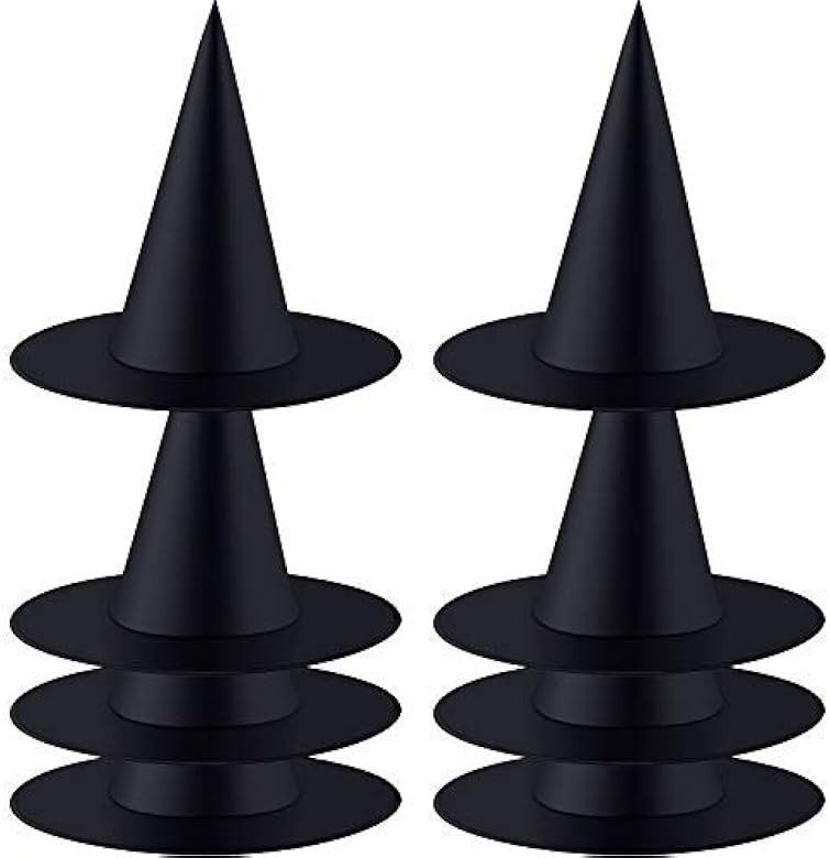 8 Pieces Halloween Witch Hat Witch Costume Accessory for Halloween Christmas Party | Amazon (US)