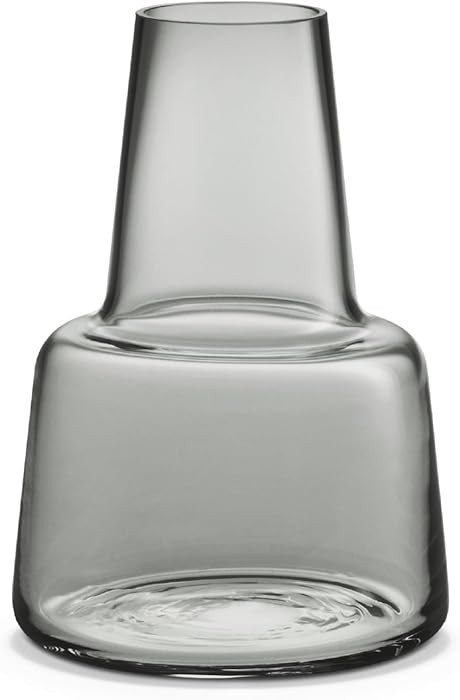Holmegaard Flora Vase Medium Neck, Smoke Grey, 9.4" H x 6.7" D, Designed by Less Limits v/Louise ... | Amazon (US)