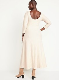 Fit &amp;amp; Flare Ribbed Maxi Dress | Old Navy (US)