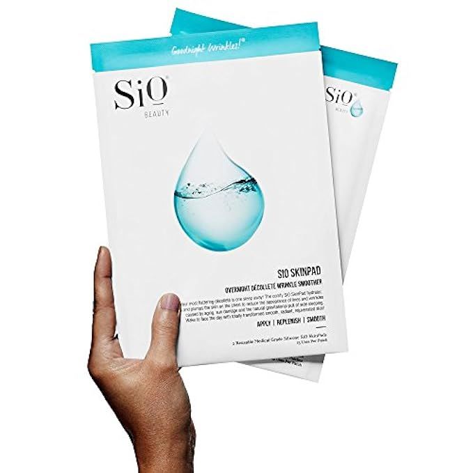 SiO Beauty SkinPad | Chest Anti-Wrinkle Pad 2 Weeks Supply | Overnight Smoothing Silicone Pad For Cl | Amazon (US)