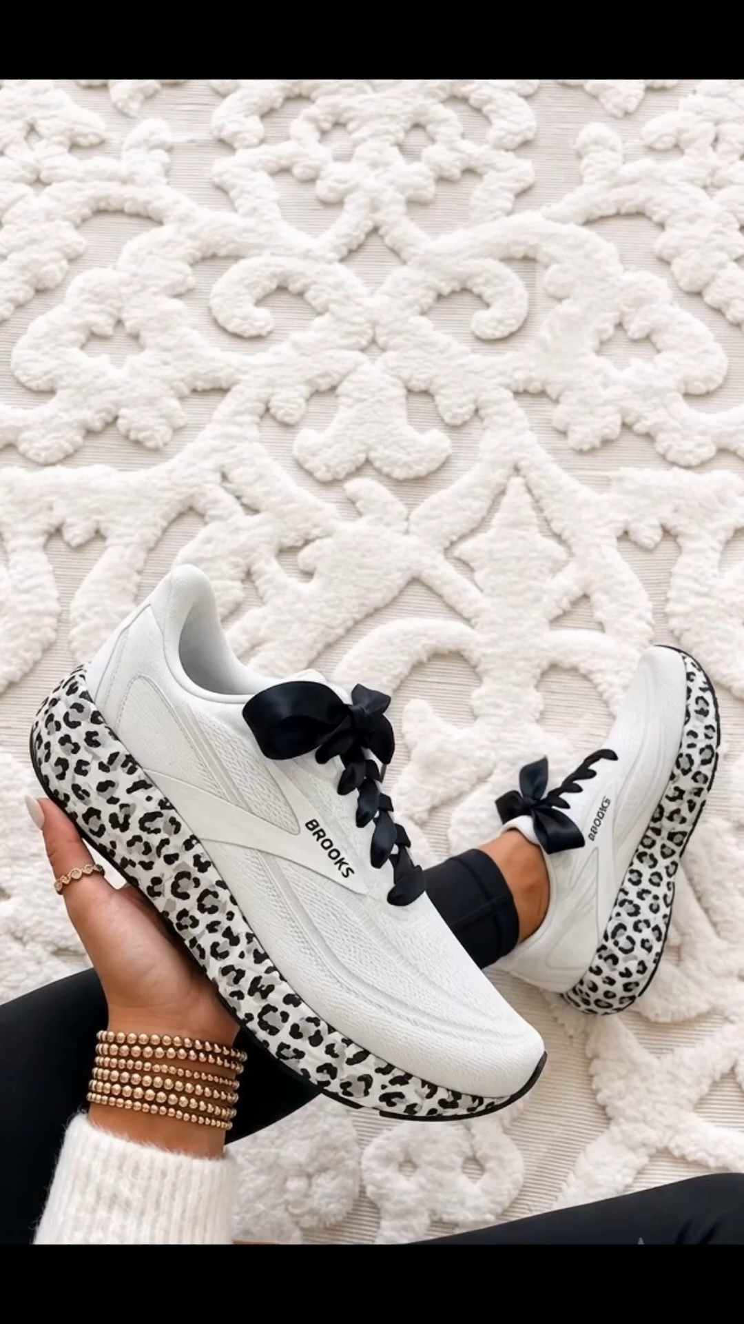 The cutest everyday sneaker just got even better. 🤍 The Brooks Revel 9 in the white leopard colorway. They’re lightweight, super comfortable, and cute enough to wear with leggings, denim, or your favorite athleisure sets.

Fit: They run true to size with a comfortable, secure fit. The cushioned feel makes them great for all day wear, whether you’re running errands, heading to the parks, or getting your steps in. If you’re between sizes or prefer a roomier toe box, consider going up a half size.