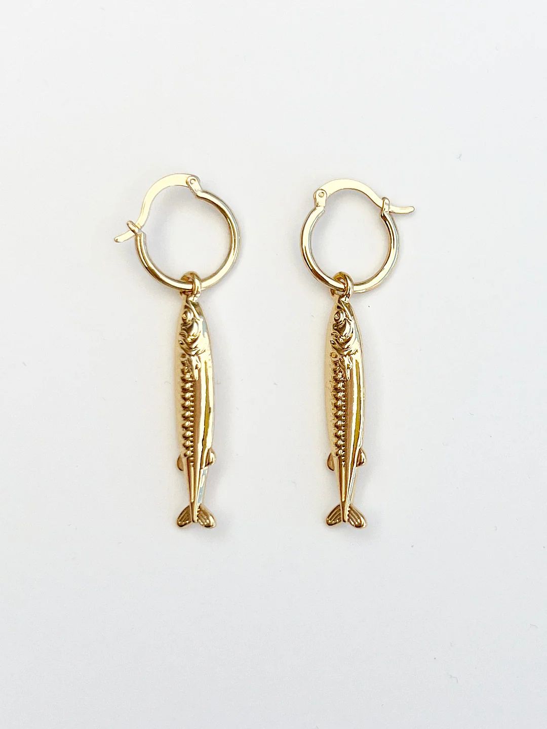 Anchovy Earrings - Gold | Lisa Says Gah