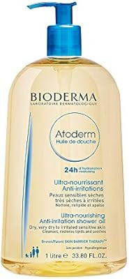 Bioderma Atoderm Moisturizing and Cleansing Oil for Very Dry Sensitive or Atopic Skin | Amazon (US)