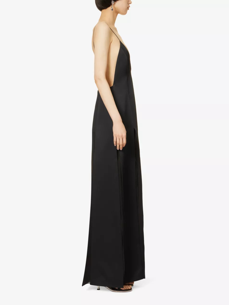 Nonya V-neck satin maxi dress | Selfridges