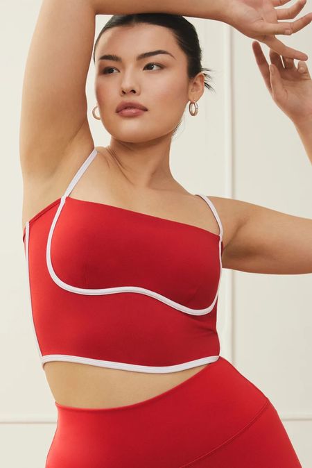 Alo Yoga new classic red collection ♥️ Airbrush bra tank  

#LTKFind #LTKSeasonal #LTKfit