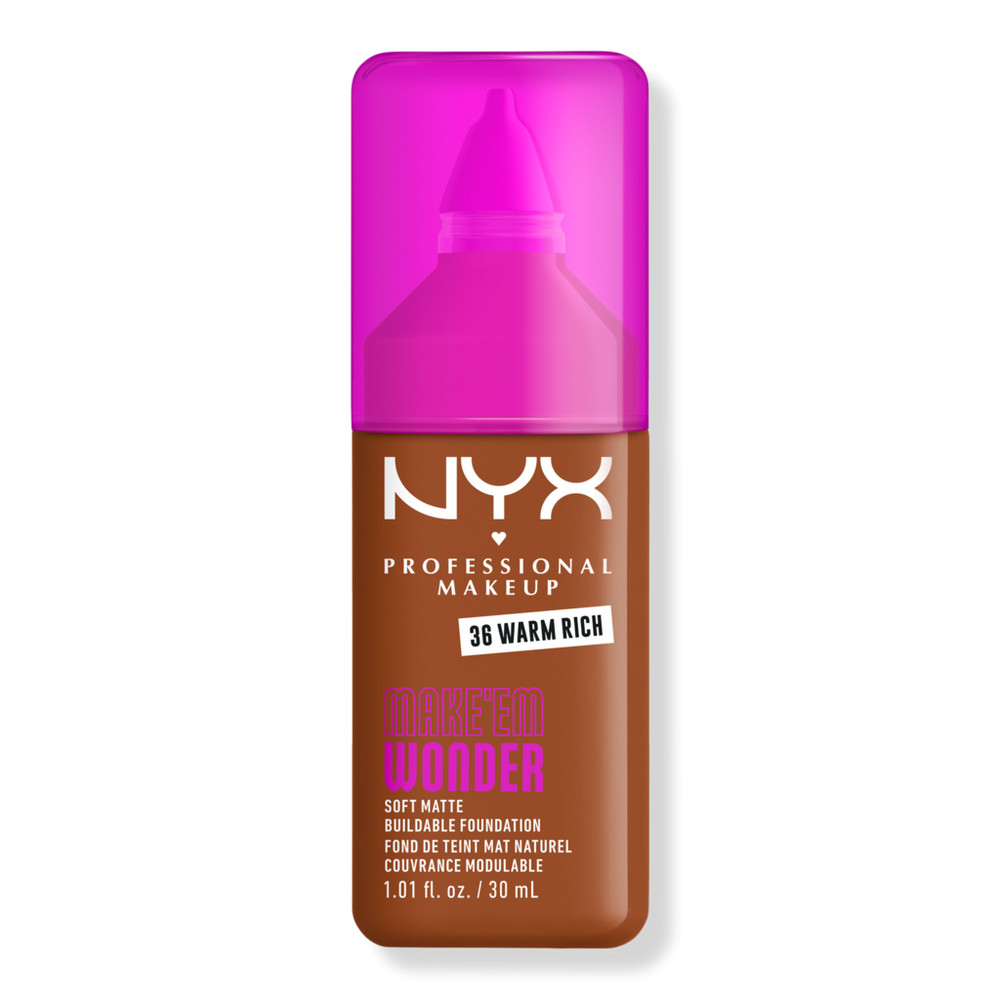 NYX Professional Makeup Make 'EM Wonder, 24H Soft Matte Foundation - Warm Rich | Ulta