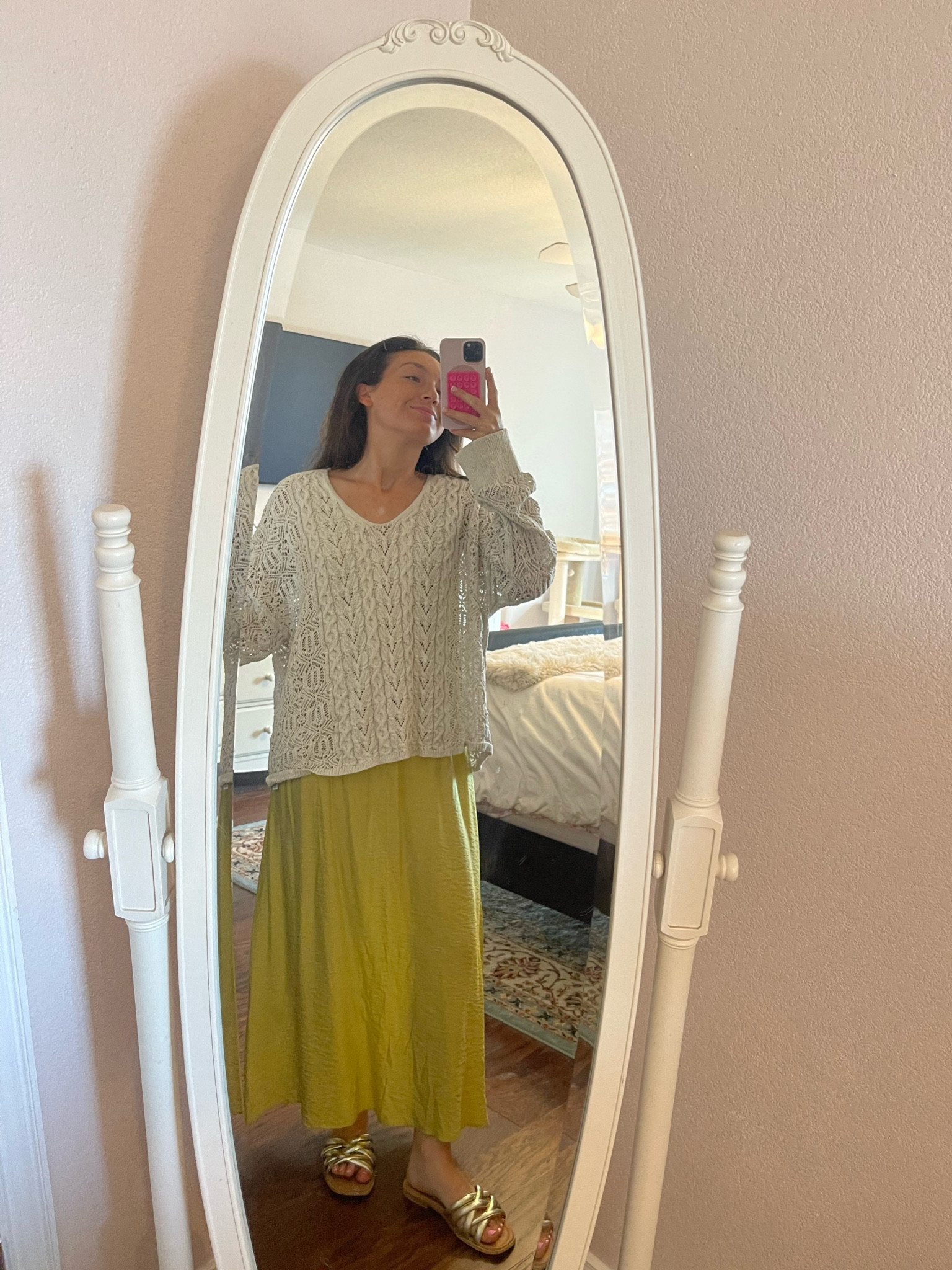 Transitional pieces time! This green H&M maxi dress was perfect to wear under a loose cream sweater from Zara!

#LTKworkwear #LTKfindsunder100 #LTKSeasonal