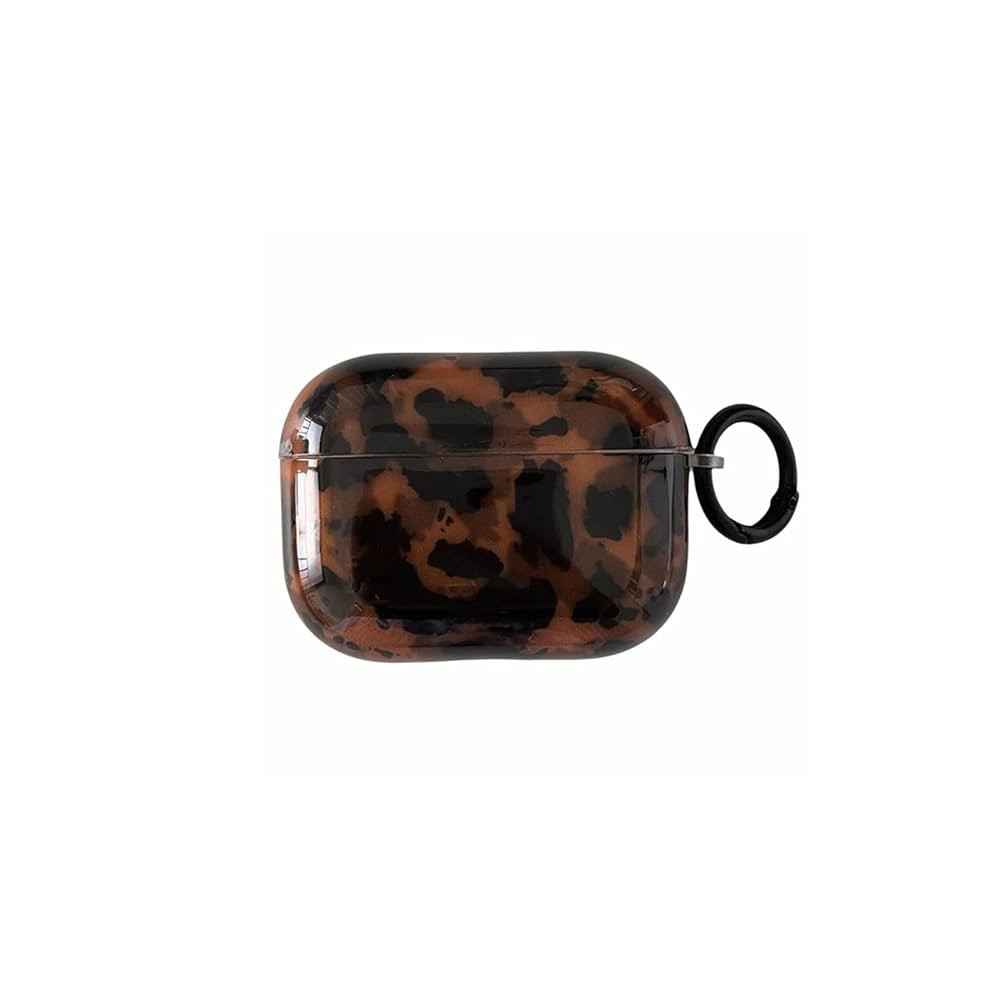 Leopard Cheetah Print Case for AirPods Pro 2nd Generation 2023/2022 with Keychain Tortoiseshell A... | Amazon (US)