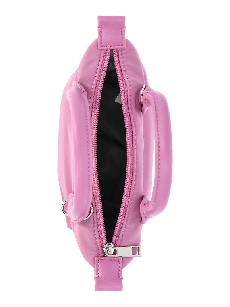 No Boundaries Women's Mini Tote Crossbody Bag, Rosy Lilac | Walmart (US)