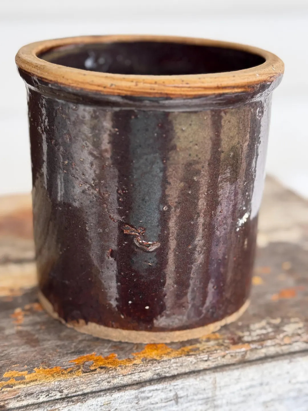 Vintage Chunky Brown Crock - Salt Glazed | Etsy (US)
