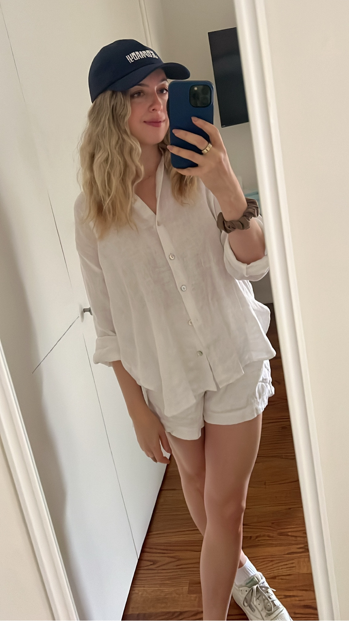 all white linen summer outfit with baseball cap and sneakers! 

#LTKFindsUnder50 #LTKFindsUnder100