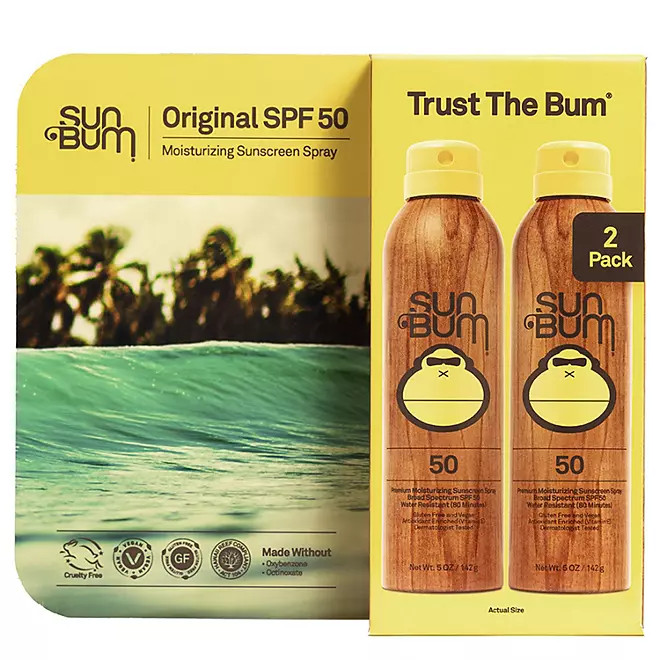Sun Bum Sunscreen Spray, SPF 50, 5 oz., 2 pk. | Sam's Club
