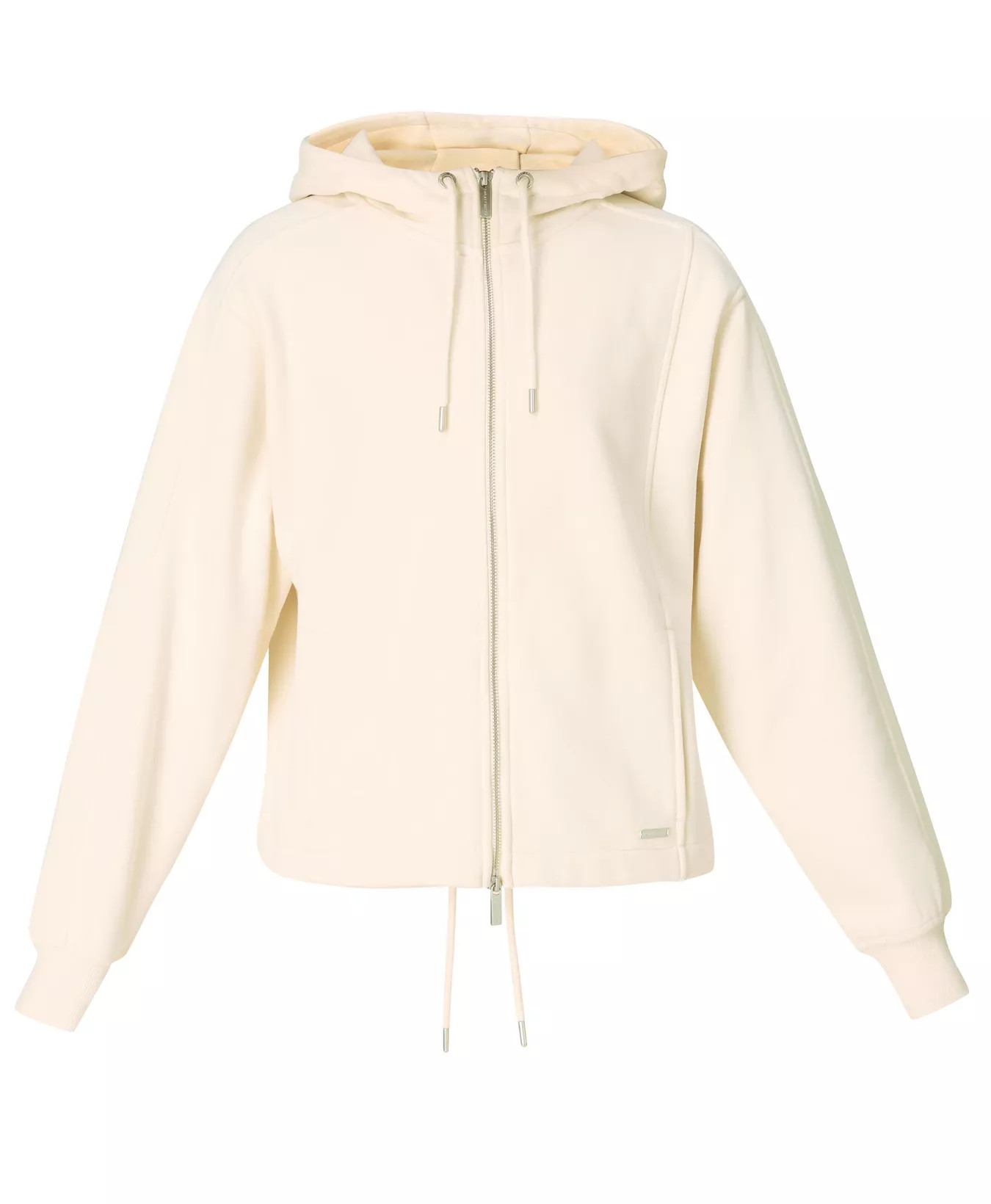 Premium Brushed Zip Through - Creme Beige | Women's Jumpers + Hoodies | Sweaty Betty | Sweaty Betty UK