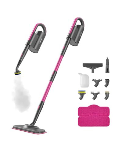 Schenley 7-in-1 Steam Mop Dual-Rod Design with Detachable Handheld Steamer for Walls, Grouts, Hard Floors, Tiles, includes Multi-purpose Accessories and Washable Microfiber Pads | Amazon (US)