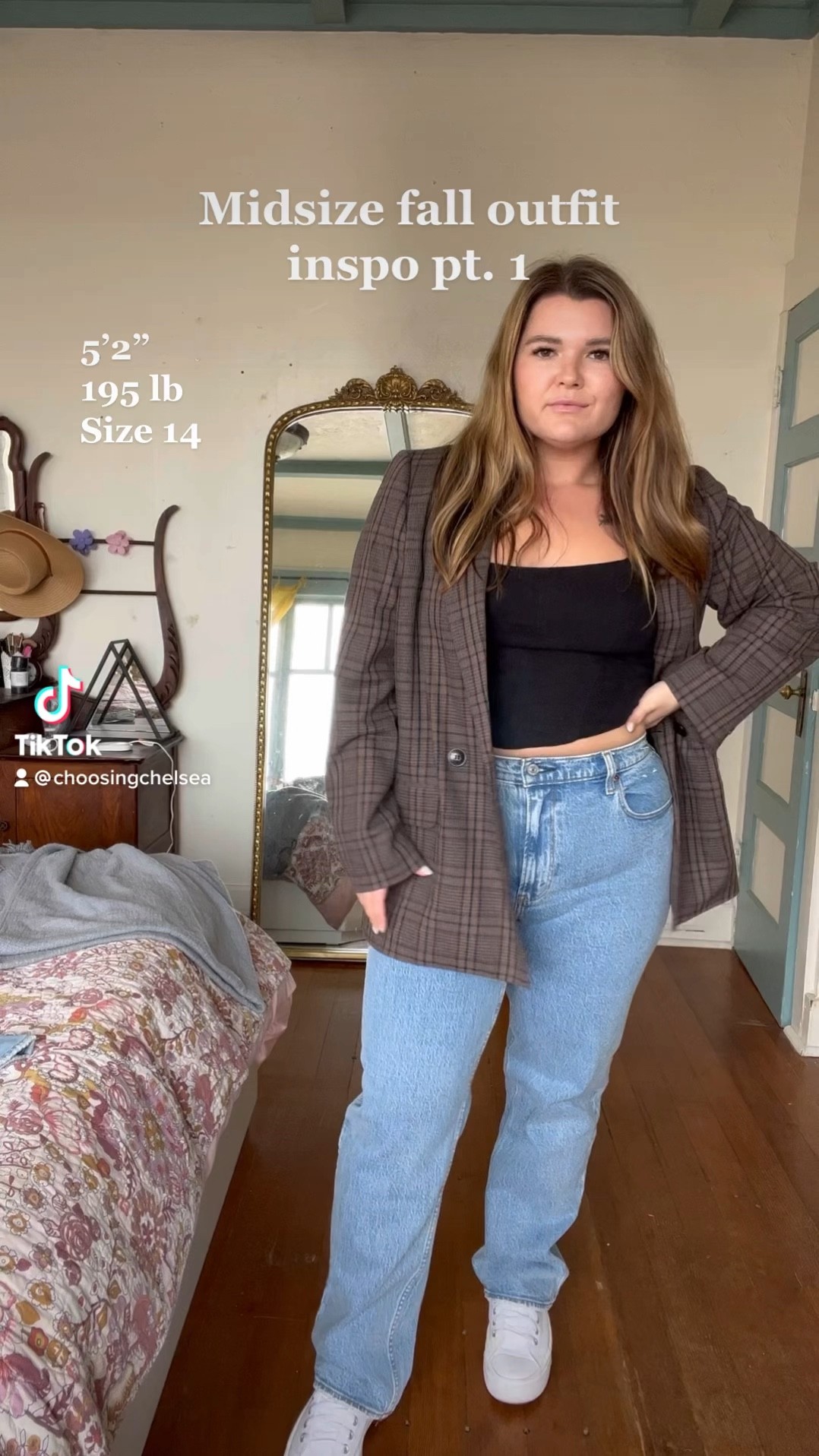 Some of my favorite fall outfit looks for 2022 on my midsize body. Blazers, vegan leather jackets, flowy dresses and velvet - Abercrombie denim, oversized blazer, free people dress 

#LTKstyletip #LTKSeasonal #LTKcurves