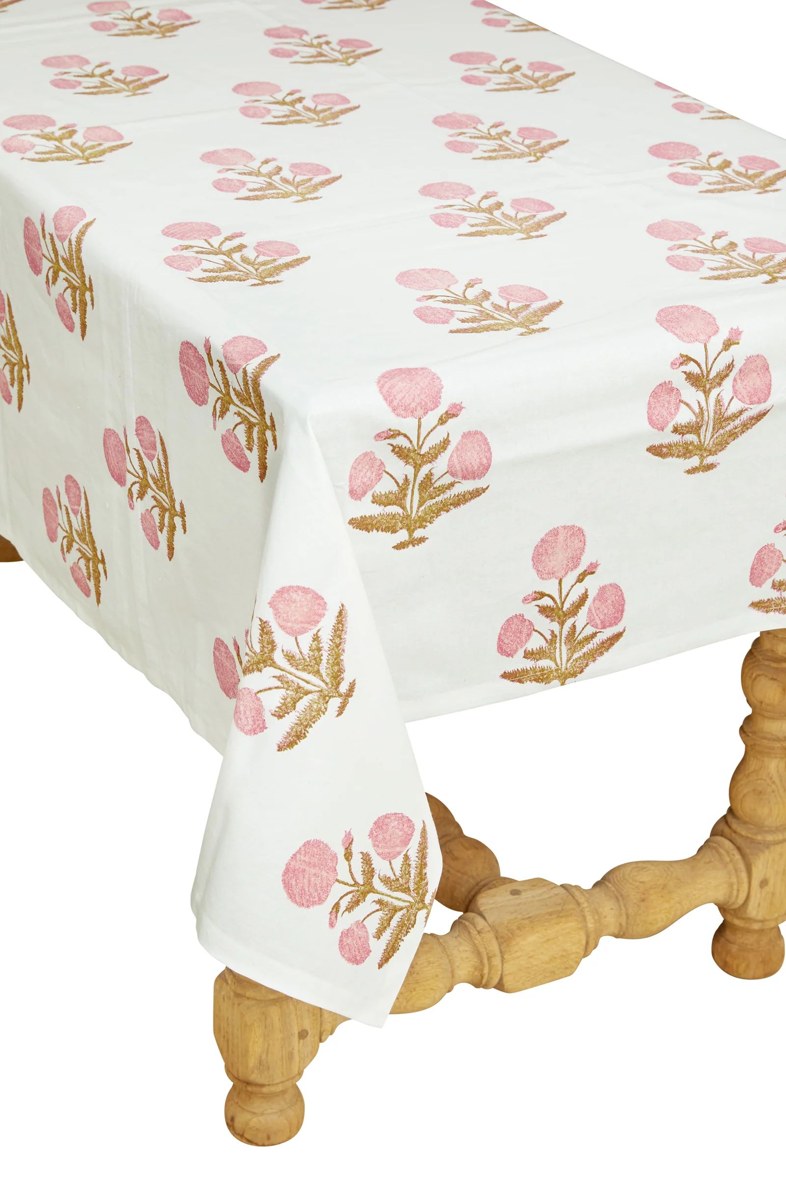 Poppy Table Cloth, Pink 60x60 | Paloma & Co.
