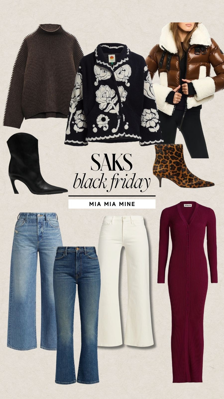 Saks Black Friday deals
Save up to 70% off denim, staud, boots, rag & bone and farm Rio 

#LTKootd #LTKCyberWeek #LTKSeasonal