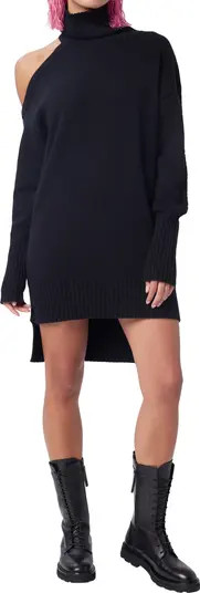 LITA by Ciara Shoulder Cutout Long Sleeve Turtleneck Tunic Sweater Dress | Nordstrom | Nordstrom