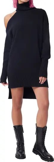 LITA by Ciara Shoulder Cutout Long Sleeve Turtleneck Tunic Sweater Dress | Nordstrom | Nordstrom