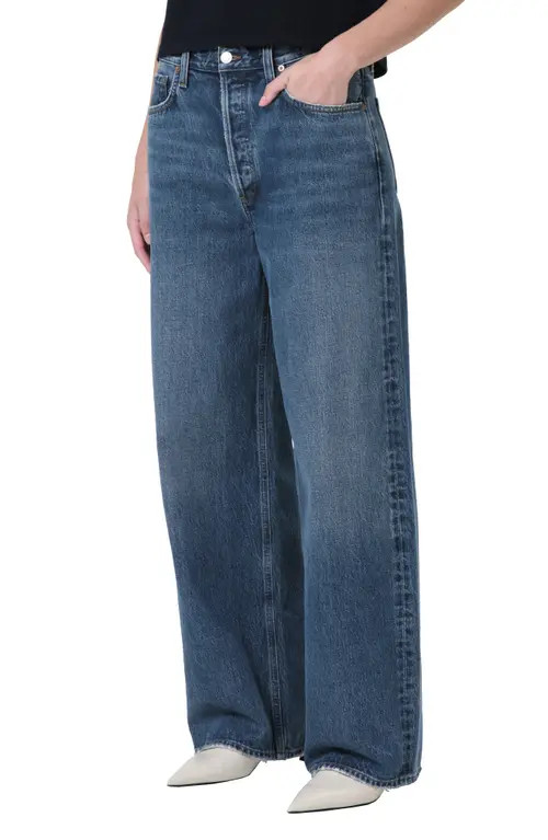 AGOLDE Low Slung Baggy Jeans in Essence at Nordstrom, Size 29 | Nordstrom