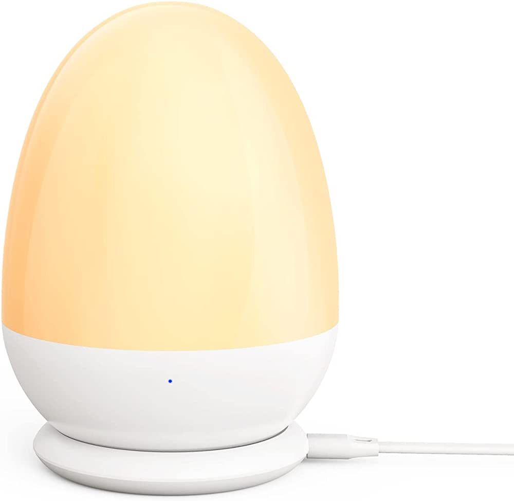 JolyWell Baby Night Light for Kid, Portable Egg Nightlight with Stable Charging Pad, Touch Nurser... | Amazon (US)