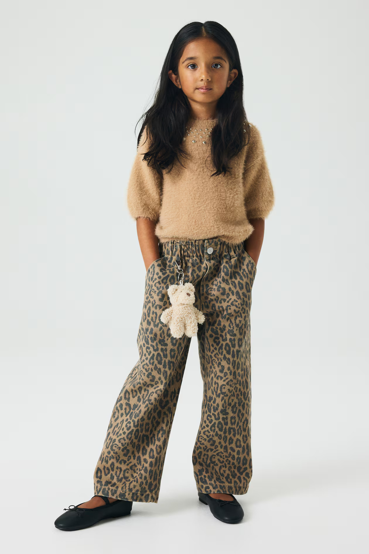 Wide Leg Paper-Bag Jeans | H&M (US + CA)