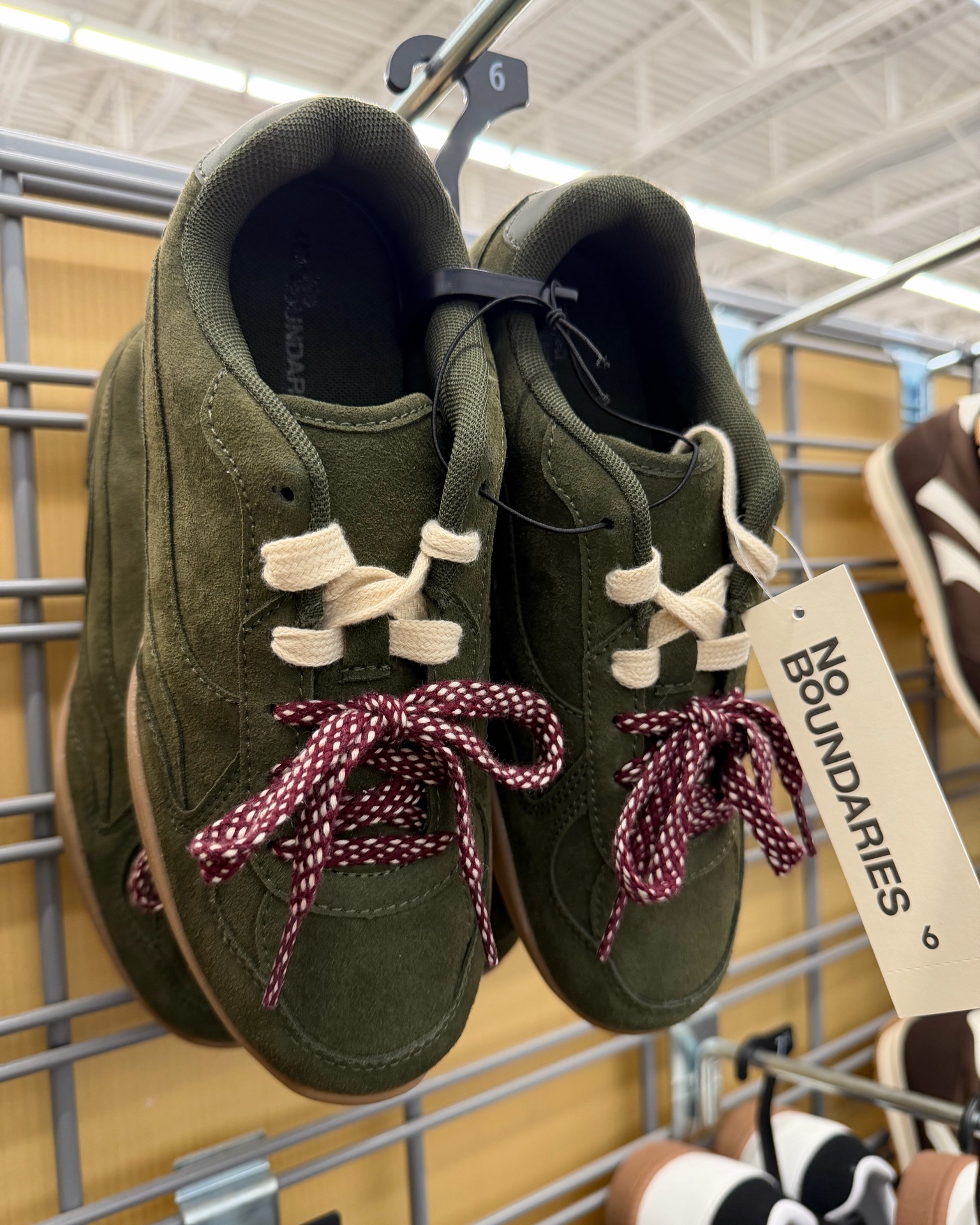 Double lace sneakers at Walmart in new fall hues (four colorways in all).  #walmartfashion