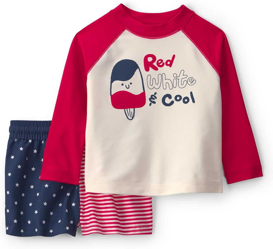 Carter's Baby Boys' 2-piece Rashguard Trunk Set | Amazon (US)