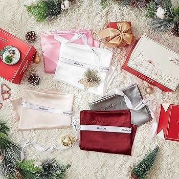 Bedsure Satin Silky Pillowcase for Hair and Skin Queen - Dark Grey, 2 Pack 20x30 Inches - Set of ... | Amazon (US)