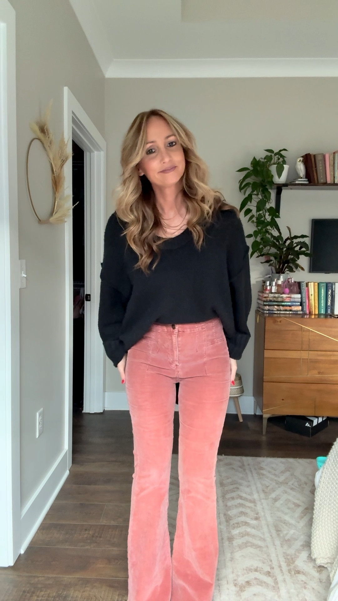 Work outfit of the day 

Sweater: $43
Shoes: $48

Pants are called Jayde Corduroy Flares from Free People. You can find them on Poshmark. Size down  

#LTKSeasonal #LTKootd #LTKWorkwear