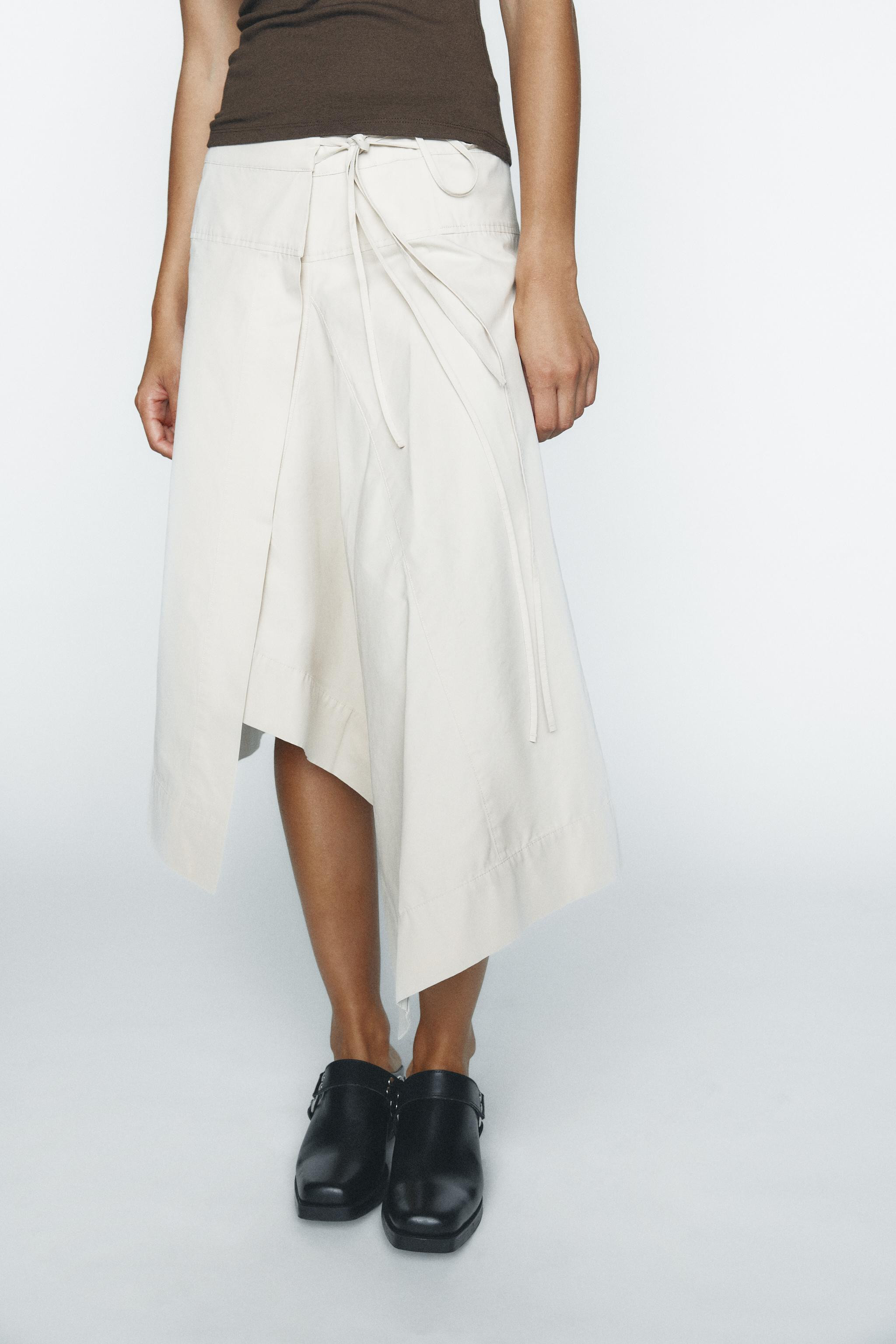 ASYMMETRIC SARONG SKIRT | Zara AU