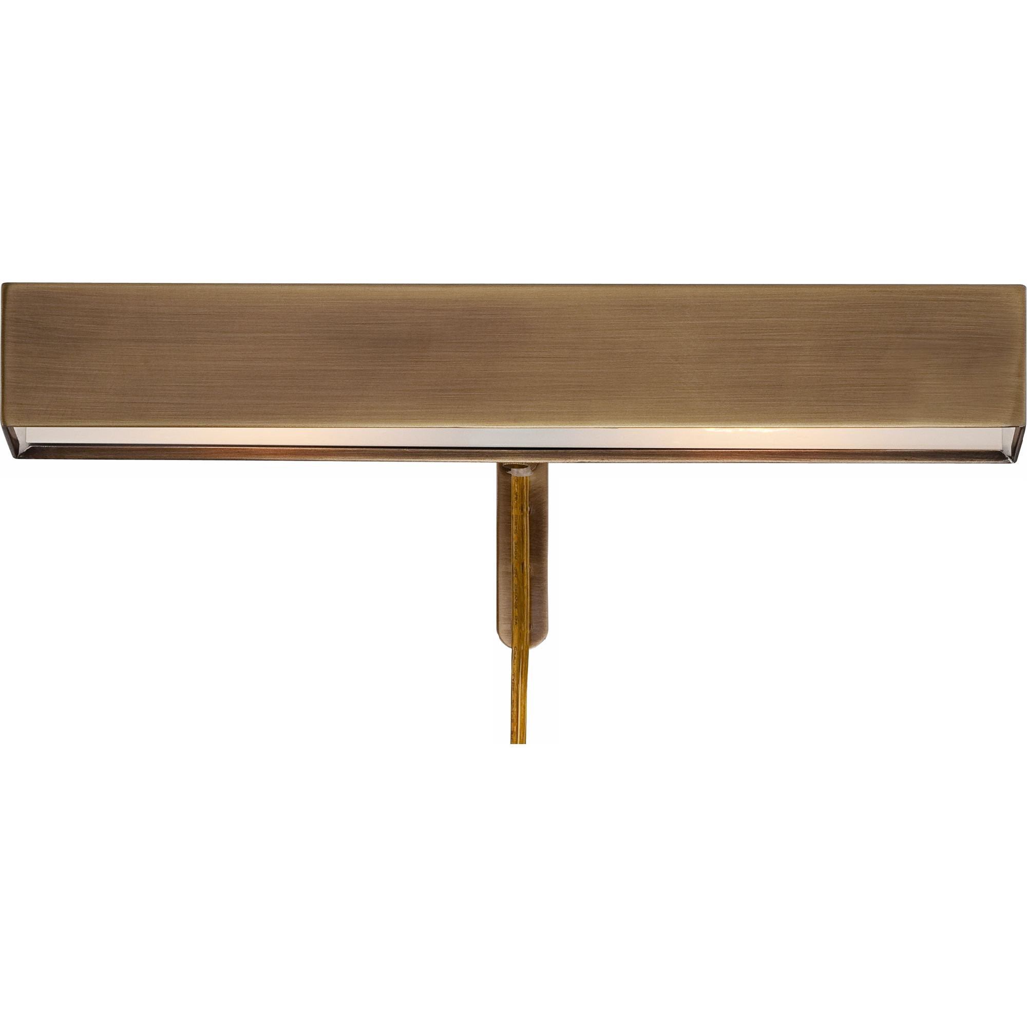 Possini Euro Design Possini Euro Ralston 14" Antique Brass Modern Plug-In Picture Light | Walmart (US)