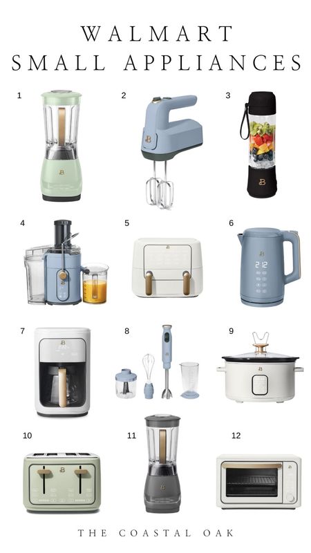 Pretty kitchen gadgets and appliances at Walmart!

cook chef food white blue green aesthetic coastal coffee tea blender smoothie mixer healthy spring summer affordable

#LTKstyletip #LTKhome #LTKunder50
