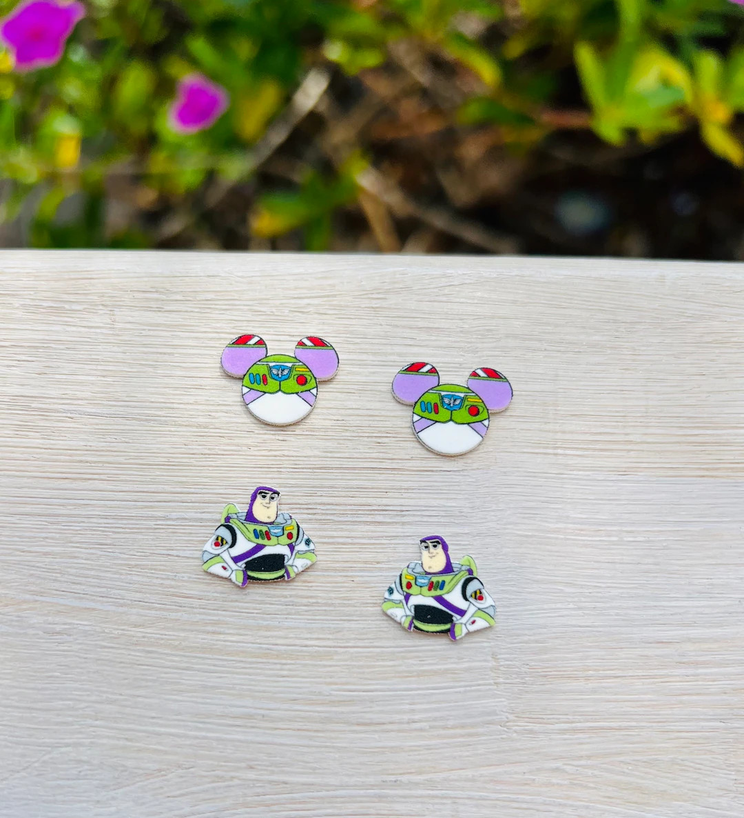 Lightyear Action Figure Toy Earrings: Toy Story, Pixar, Handmade Nickel Free Studs | Etsy (US)