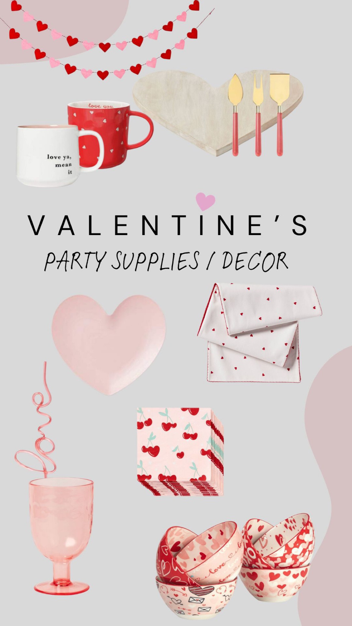VALENTINE’S DAY : party supplies 💘

#LTKSeasonal #LTKfindsunder50 #LTKhome
