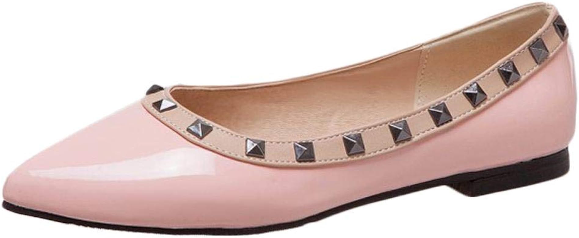 Women's Studded Pointed-Toe Flats Shoes | Amazon (US)