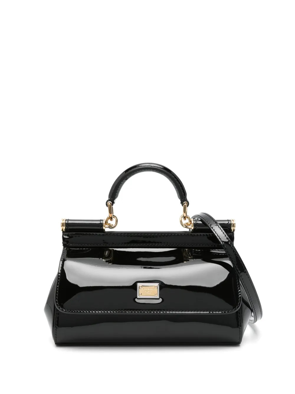 Dolce & Gabbana Mini Sicily Cross Body Bag | Black | FARFETCH | Farfetch Global