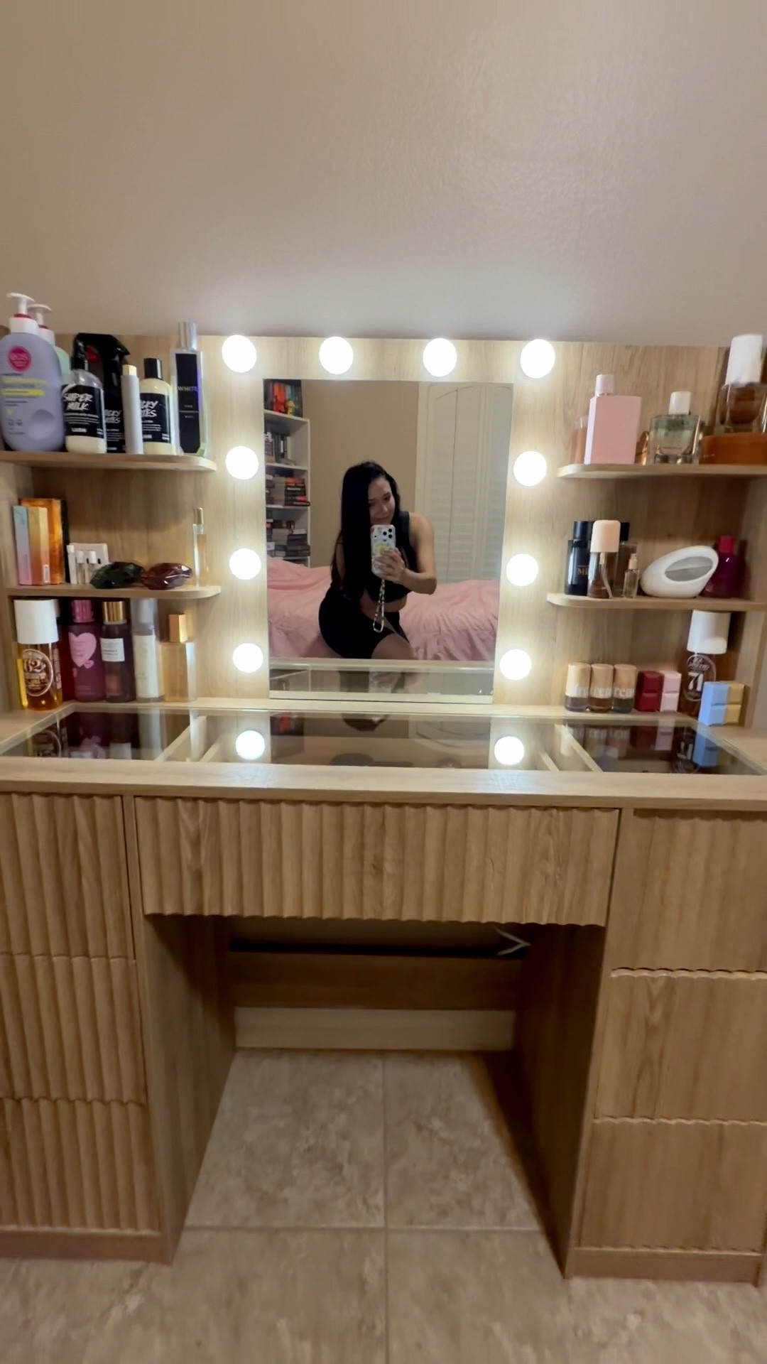 The most gorgeous vanity out there! Love all the compartments, makes for such an elegant and organized vanity! 🩷🫶🏼

#LTKGiftGuide #LTKHoliday #LTKBeauty