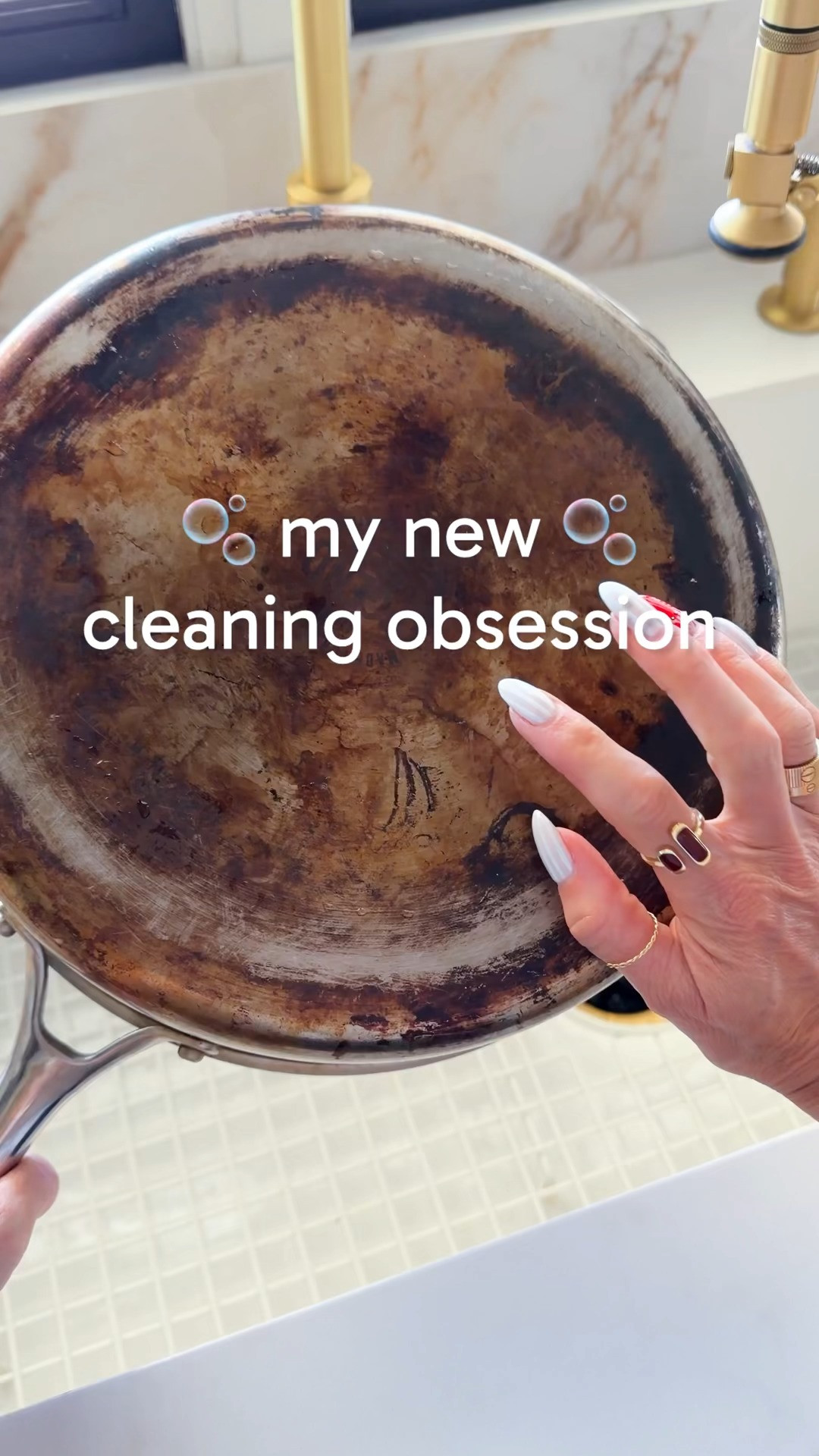 The best cookware cleaner I’ve found ✨ It brought the bottom of my pots back to life, made my stainless steel and copper shine again, and even removed years of utensil marks from my ceramic plates. If you love restoring cookware and keeping your kitchen looking like new, this one is definitely worth trying. 

 #LTKHome