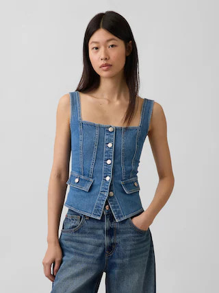 Denim Pocket Corset Top | Gap (US)