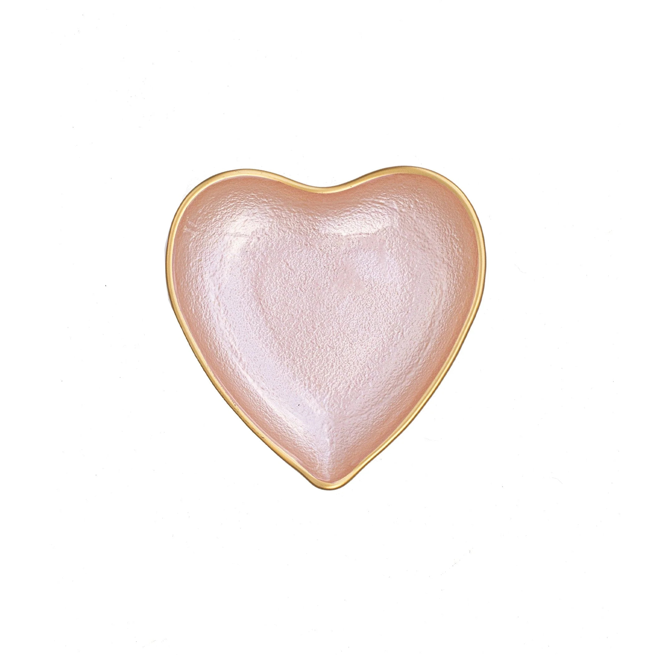 Baroque Glass Pink Heart Plate | VIETRI