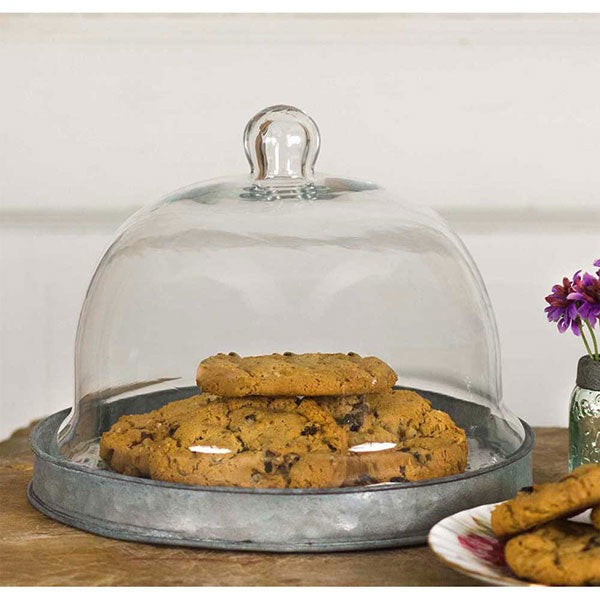Dessert Cloche with Metal Base | The Nested Fig