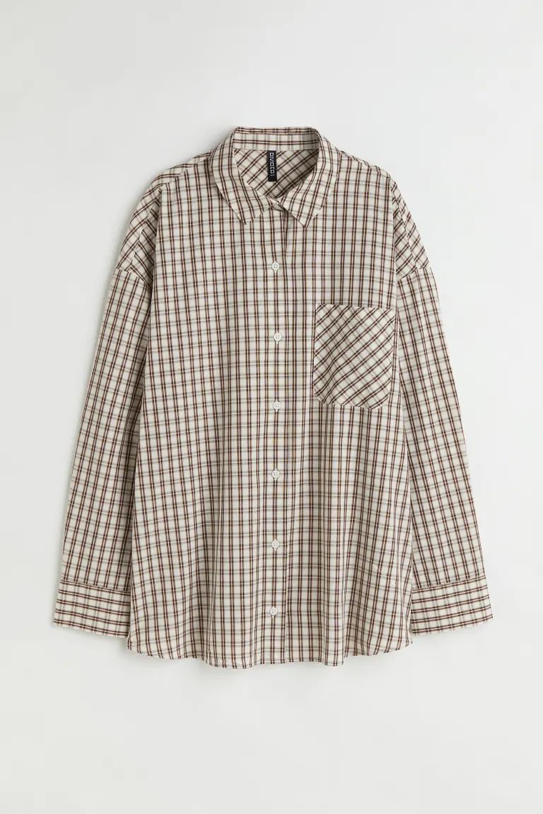 Oversized Cotton Shirt | H&M (US + CA)