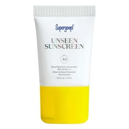 Supergoop! Unseen Sunscreen SPF 40 0.5 oz - Oil-Free Weightless & Invisible Reef-Safe Broad Spectrum | Walmart (US)
