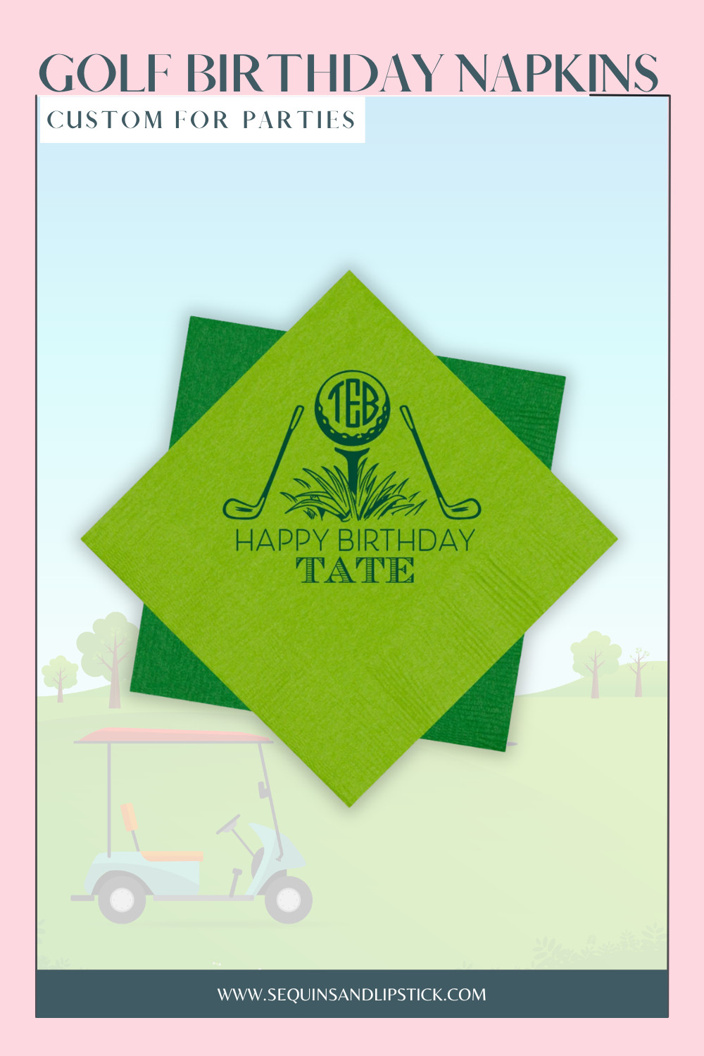Tee up the cutest birthday party details with these custom kids golf birthday napkins ⛳️ 

 #LTKmomlife #LTKfoodie #LTKKids