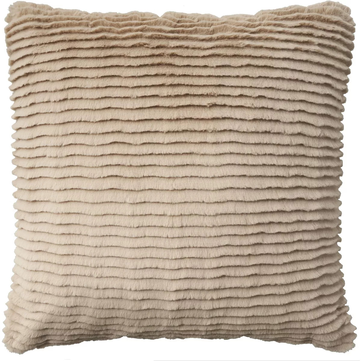 Mina Victory Faux Fur Layered Stripe Cut Indoor Throw Pillow | Target