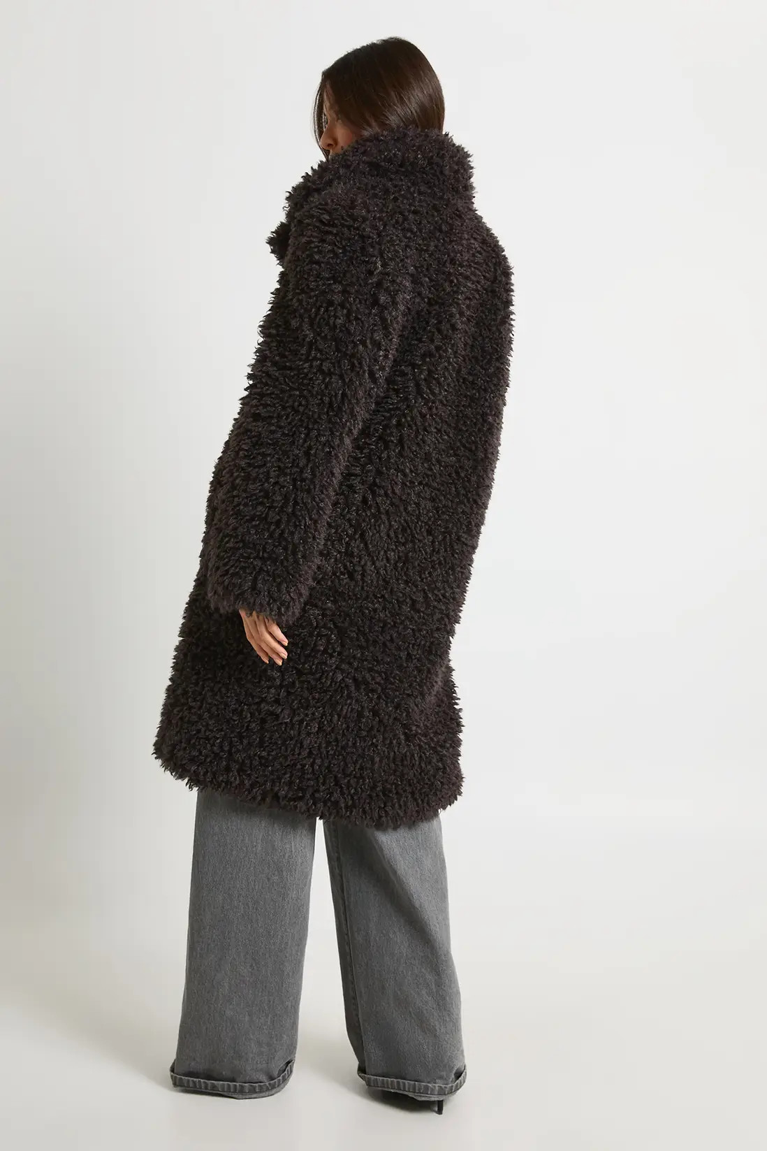 Shaggy Fur Toggle Front Longline Coat | Nasty Gal US