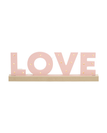 14in Love Led Desk Sign | TJ Maxx