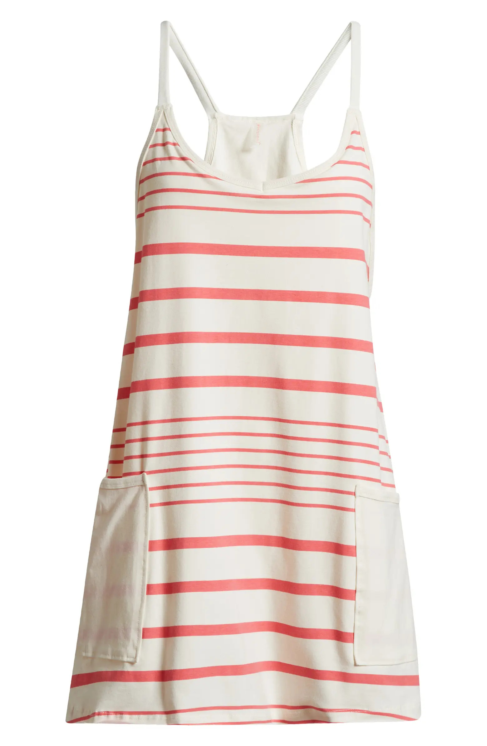 Hot Shot Print Stretch Cotton Tank Minidress | Nordstrom