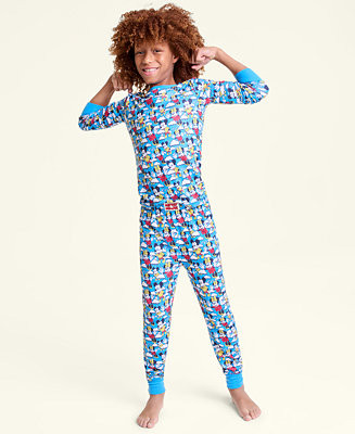 Kids 5-14 Mickey Mouse & Minnie Mouse Parade Balloon Knit Pajamas Set, Macy's Exclusive | Macy's